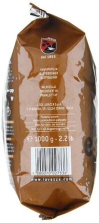 Кава в зернах Lavazza Cremoso, суміш Арабіки та Робусти, середній обсмал, ноти какао та спецій, інтенсивність 8/10, 1 кг