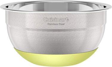 Набір мисок для змішування Cuisinart CTG-00-SMBS з нержавіючої сталі з антиковзаючим дном, 3 шт. (3л, 3л, 5л), багатоколірні