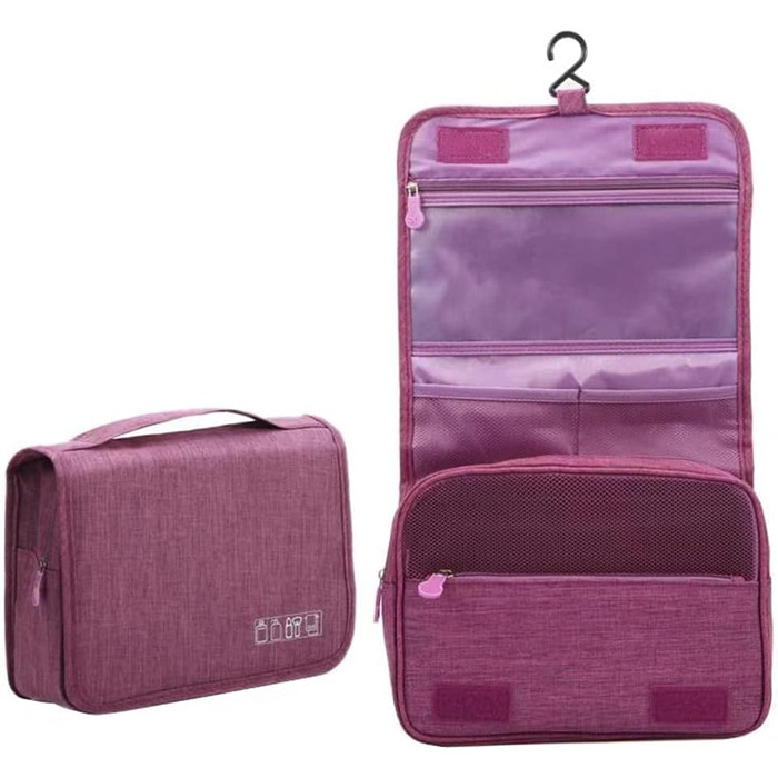 Сумка для туалетних аксесуарів | Розкладна дорожня сумочка з ручкою | Багатофункціональна косметичка, сумочка для душу для чоловіків та жінок (Зелена)