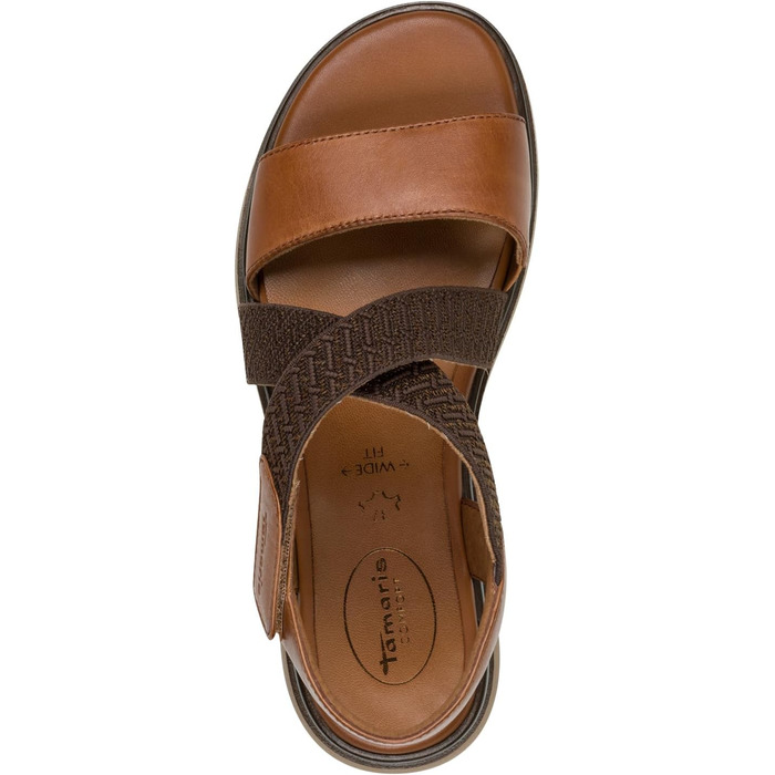 Босоніжки жіночі Tamaris Wide FIT 8-88600-44, 38 EU, колір Nut (бежевий), широка колодка