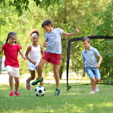 Relaxdays Pop-Up Football Goal with Bag