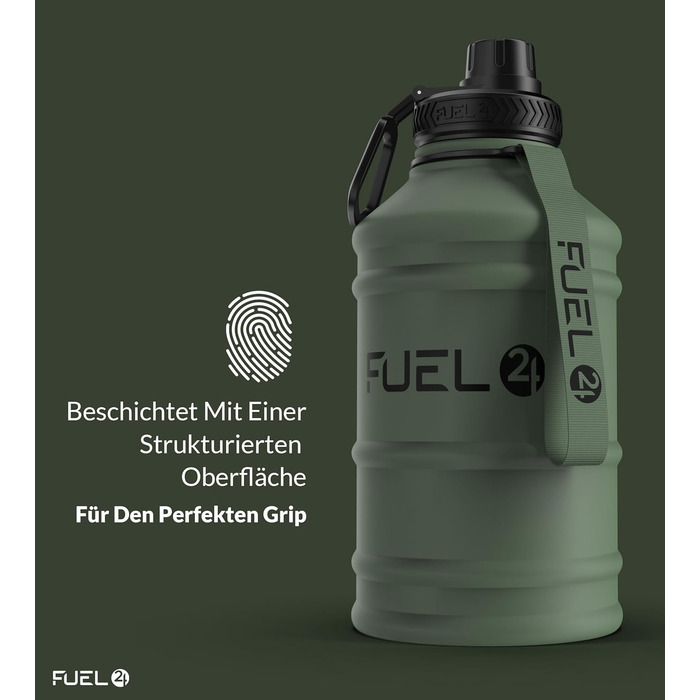 Extra Stark Stainless Steel Metal Water Bottle 1.3L & 2.2L - Leak-Proof & BPA-Free Stainless Steel Water Bottle - Robust Water Bottle Gym, Sports Stainless Steel Water Jug Bottle For Adults