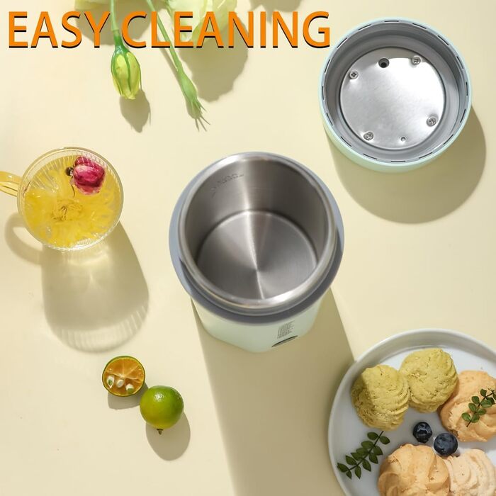 Електричний чайник Glas Elektrisch Wasserkocher 0,6L 500W з регулюванням температури 40-75°C, таймером, сенсорним керуванням, BPA-free, компактний, для дому, дачі, кемпінгу, підходить для чаю, кави, білий (Grün Max)