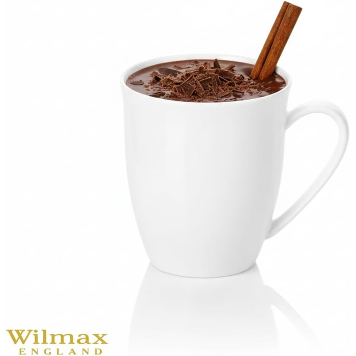 Набір чашок Wilmax для чаю та кави, 2 шт, 630 мл, порцеляна