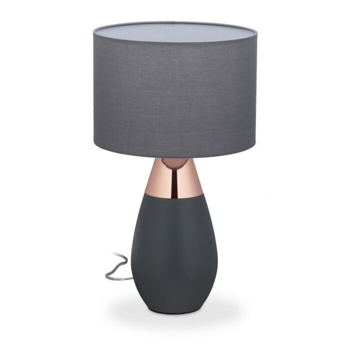 Relaxdays XL Nightstand Lamp with Touch Control