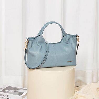 Сумка жіноча BOSTANTEN шкіряна шопер Hobo з ручкою та регульованим ременем, коричнева