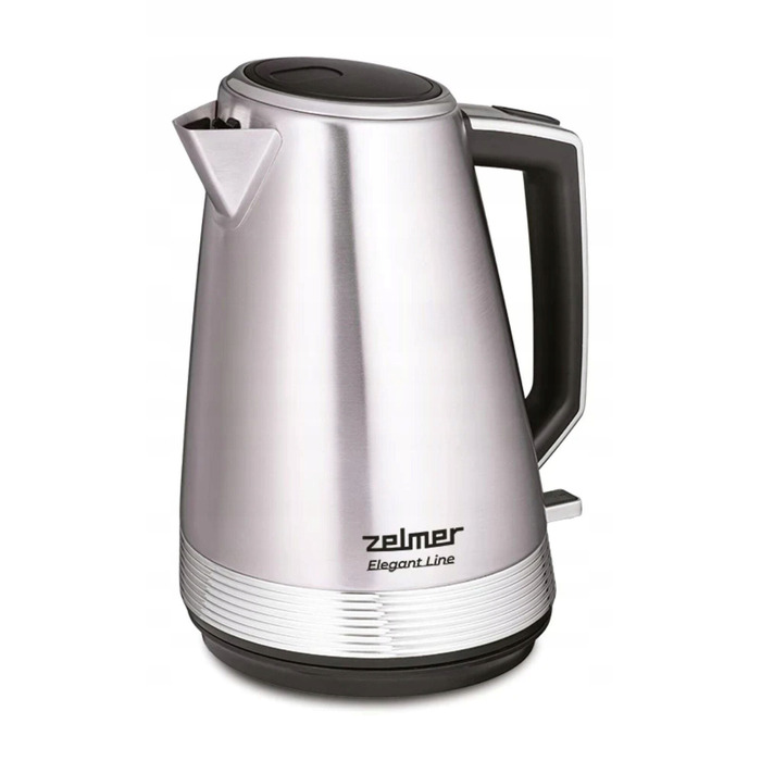 Електричний чайник Zelmer ZCK7956 Elegant Line, 2200 Вт, 1,7 л, сріблястий/сірий