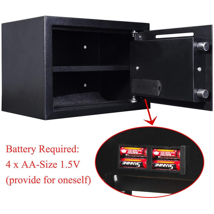 Електронний сейф Klein Tresor: вологостійкий, для зброї, боєприпасів, грошей, ювелірних виробів та документів, 4.6L, сірий