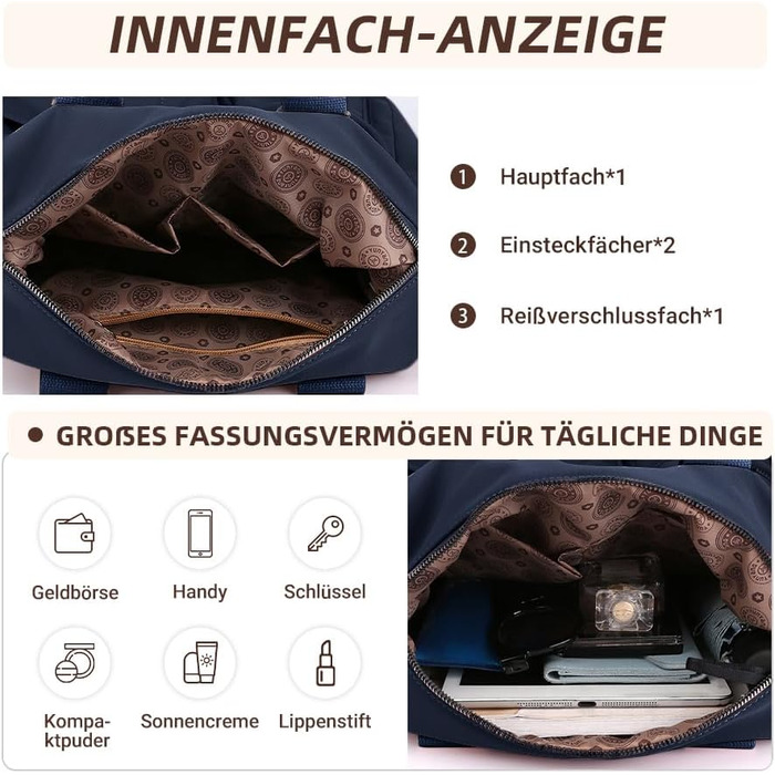 Сумка жіноча DIRRONA велика – містка сумка-шопер для міста, роботи, університету та подорожей з відділеннями, знімним ременем, темно-синя