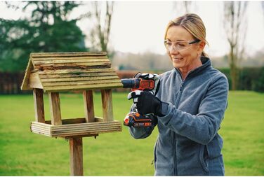 Акумуляторний дриль-шуруповерт Black+Decker BDCDC18K (18V, Li-Ion, 18V, 1.5Ah, LED, планетарне передаточне число, Softgrip)