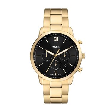 Годинник чоловічий Fossil Neutra Chronograph, кварцовий, з браслетом з нержавіючої сталі (Smokey Black)