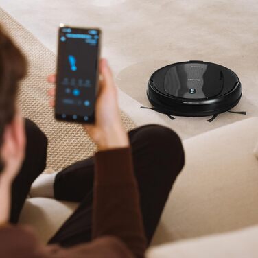 Робот-пилосос Cecotec Conga M20 з гіроскопічною навігацією, 7000 Па, 160 хв роботи, датчики захисту від падіння та щітка для різних поверхонь, керування через додаток