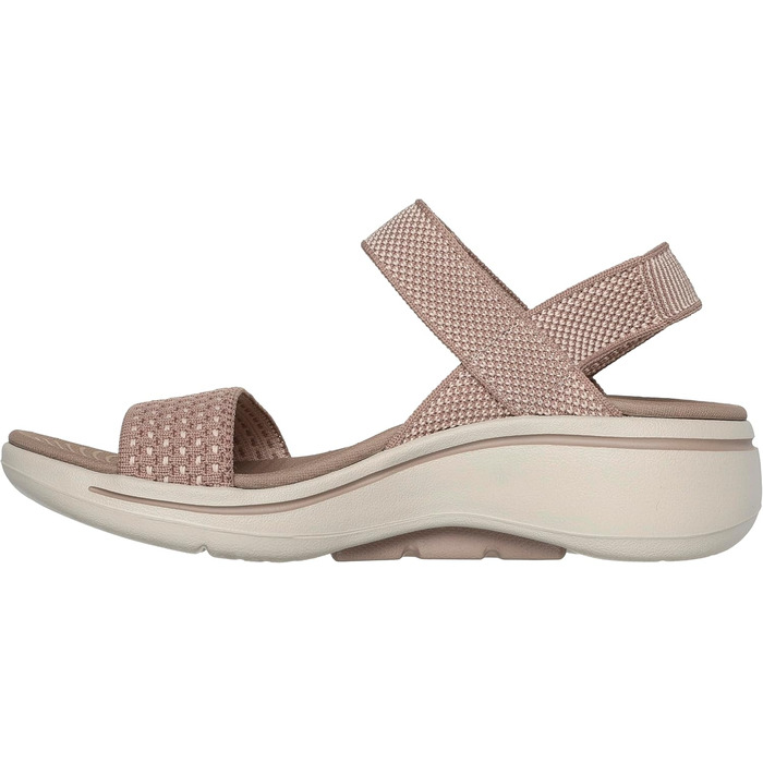 Сандалі жіночі Skechers Go Walk Arch Fit - Polished Sand, 40 EU, коричневі