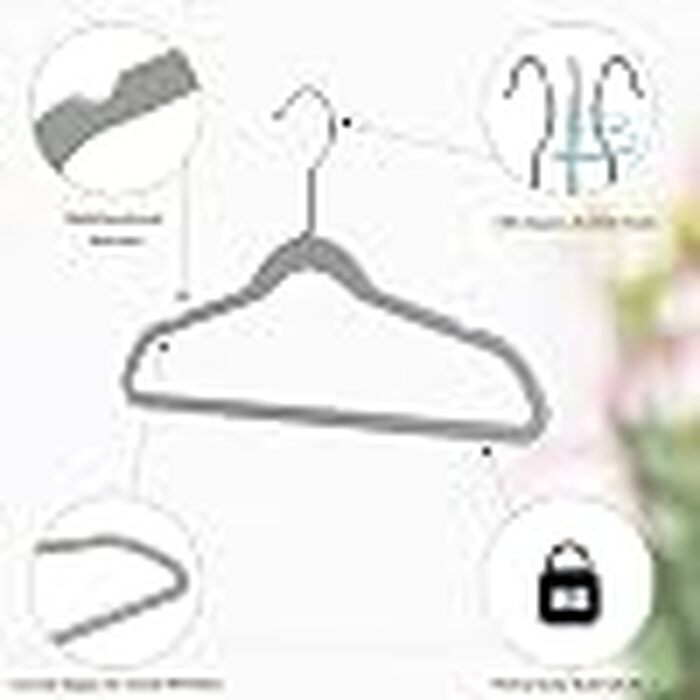 Дитячі пластикові вішалки для одягу Quality Hangers, компактні плечики з поворотним гачком для сорочок та суконь, сірі, 35 см (30 шт)