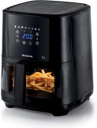 Фритюрниця аерофрі Ariete 4633 4L, 1400 Вт, 9 програм, чорна