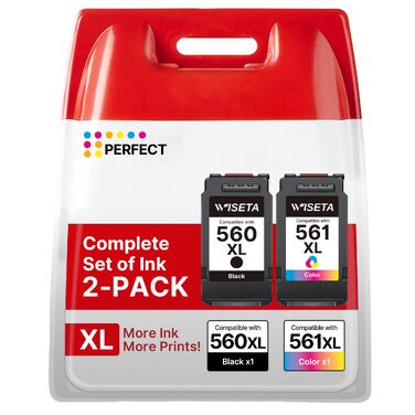 Картриджі Canon PG-560XL та CL-561XL (чорний та кольоровий), комплект для принтерів Canon Pixma