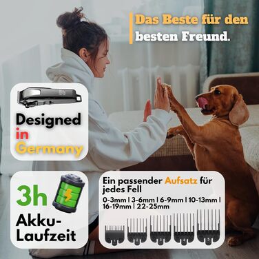 Професійна тиха машинка для стрижки собак, котів та коней – тримає щільне хутро. Машинка для стрижки собак, триммер, вистригувач. 3 години роботи від акумулятора