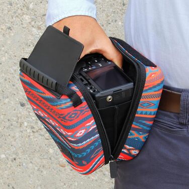 Чохол для DSLR камери USA Gear з жорсткою обшивкою, захистом Eva, швидким доступом, м'яким інтер'єром та гумовим руків'ям (колір: коричневий, веганський) (Südwesten)