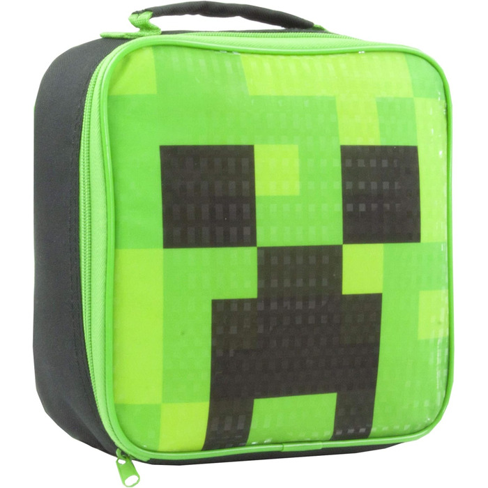 Набір ланч Minecraft Creeper: Ланчбокс, пляшка та контейнер для снеків. Ідеальний подарунок для хлопчиків-геймерів.