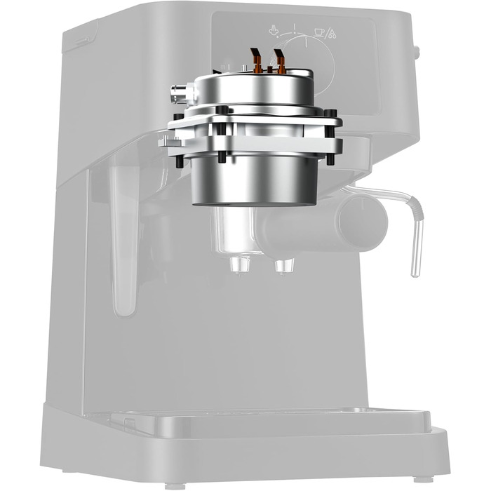 De'Longhi Stilosa EC 230.BK – traditional espresso portafilter machine, espresso machine with manual milk frother, for espresso grounds, 1 L water tank, black, 1100 W