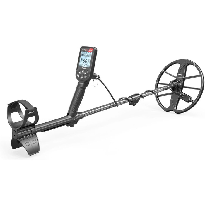 Металевий детектор Nokta Simplex Ultra з карбоновим штативом, пошуковою котушкою 27,9 см та Accupoint Pinpointer, чорний