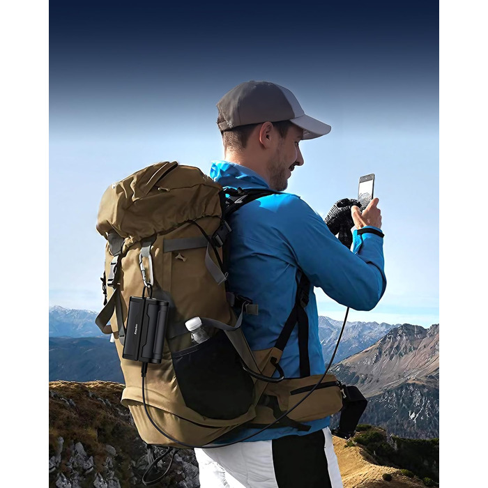 Електричні грілки для рук EasyAcc 10000mAh (2 шт.), 3 режими нагріву, LED-дисплей, для кемпінгу, полювання, гольфу, Рейно