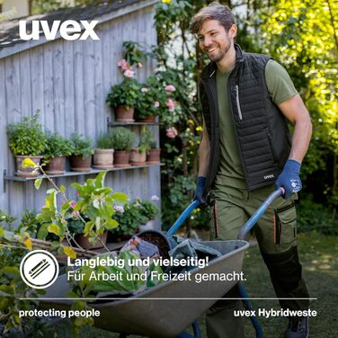 Жилет Uvex tune-up чоловічий гібридний - степна жилетка - міцна робоча жилетка, розмір L, темно-синій