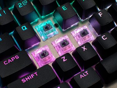 Механічна ігрова клавіатура Corsair K100 RGB Midnight Gold з перемикачами Cherry MX Low Profile, Bluetooth, сумісна з iCUE, QWERTZ DE, чорна