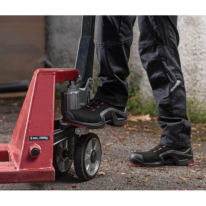 Чоботи робочі Uvex 1 X-Tended Support S3 SRC ESD - червоно-чорні, 44 EU