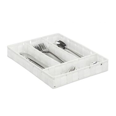 Relaxdays Cutlery Box with 4 Compartments