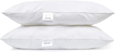H&F Heimtextilien Top Quality Pillow 80x80 2-Pack | Allergy-Friendly Pillow with Oeko-TEX Certified | Cover: 100% Microfiber | Filling: 1100 Grams Polyester 2 80 x 80 cm