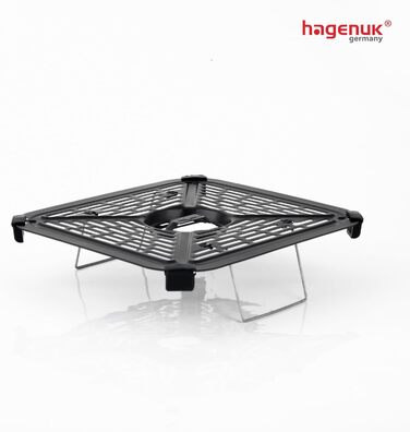 Преміум фритюрниця Hagenuk DAF 2800.12 з подвійним нагрівом, 2 х 5,5 л, 10 програм, Touchscreen, Grill-функція, Made in Germany