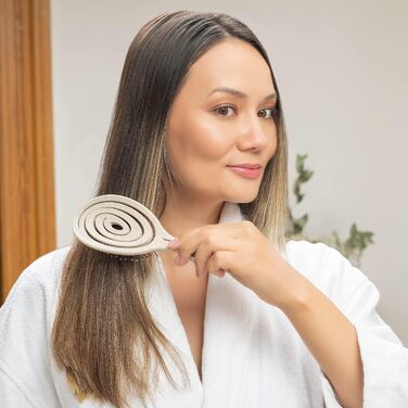 Гребінець для волосся Ninabella без пошкоджень - для жінок та чоловіків - розпушувач для кучерявого та довгого волосся - гребінець для волосся, натуральний, стандартний, кремовий