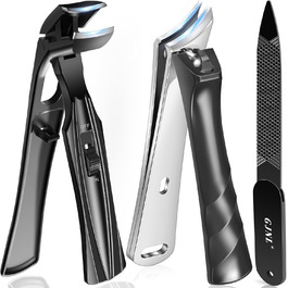 Нігтеріз для товстих нігтів з кутовим голівкою, з контейнером для збору обрізок, для чоловіків, професійний, срібний