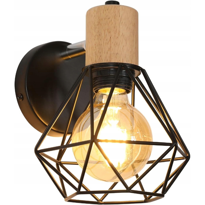 Стільний настінний світильник LOFT LED (E27) з лампочками, інтер'єрний бра