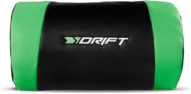 Ігрове крісло Drift DR175GREEN, екошкіра, 2D підлокітники, клас 4, чорний/зелений