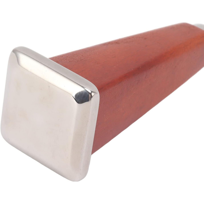 Ice Pick, Ice Crusher with Wooden Handle, Stainless Steel Ice Chisel Crusher, Stable, Practical Bar Ice Crusher, Chisel Crusher, Ice Chocolate Crusher for Home (B)