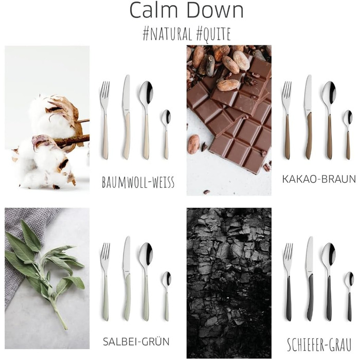 Набір столових приборів Kuppels Prisma для 6 осіб з нержавіючої сталі, рожеві ручки | 24 шт. | Нержавіючий | Столовий набір | Kuppels