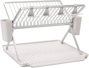 Складана сушарка для посуду Brabantia L, світло-сіра