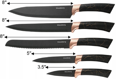 Набір ножів у підставці Klausberg Exclusive Line, 5 предметів