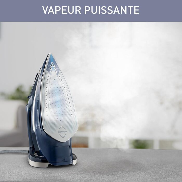 Праска Calor Ultragliss Plus FV6812C0: потужність 2800 Вт, 50 г/хв (пар), 260 г/хв (парний удар), активна підошва, стійка до подряпин
