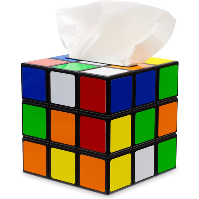 getDigital Magic Cube Tissue Box - Magic Cube Tissue Dispenser, Unusual Decorative Box - Plastic, Colorful, 14 x 14 x 14 cm