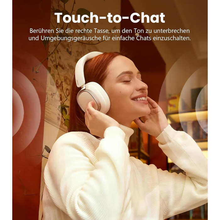 Навушники бездротові Edifier ES850NB з шумозаглушенням, Hi-Res Audio, Bluetooth 5.4, LDAC, 92 год роботи, слонова кістка