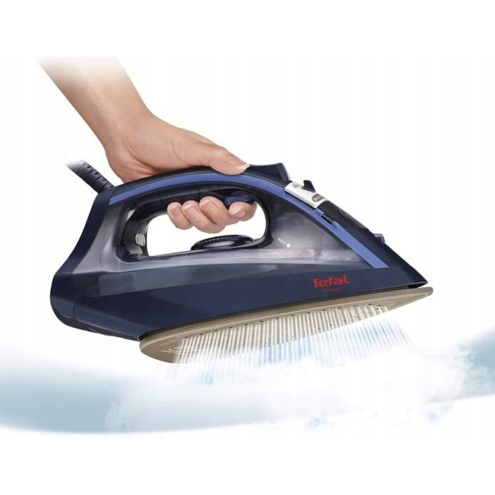 Парова праска Tefal Virtuo FV1713 2000 Вт, AntiDrip, паровий удар 90 г/хв, постійна подача пари 24 г/хв