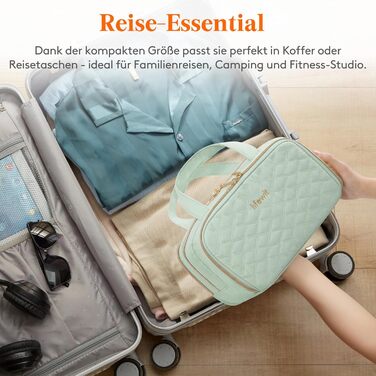 Валіза-органайзер для подорожей Lifewit 5L, водонепроникний, з відділенням для мокрого одягу, для косметики та туалетних аксесуарів (М'ятний, ML)