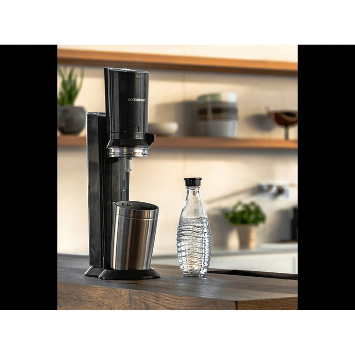 Сифон для газування води SodaStream Crystal 3.0, сріблястий, з балоном CO2