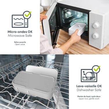 Monbento Brotdose: Bento Box з 2 рівнями для дорослих - витримує мікрохвильову піч, BPA-free, для роботи та Meal Prep, Moka (Graphic Leopard)