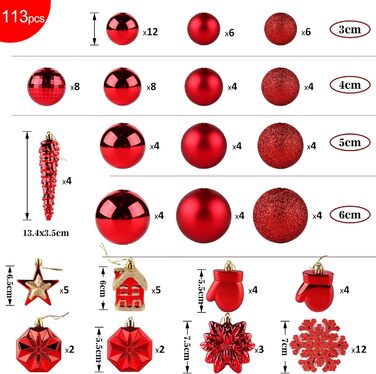 Набір прикрас на ялинку: новорічні кулі Рожево-золоті, 100 шт., діаметром 3, 4 та 6 см, пластикові. Ідеально для прикрашання ялинки на Різдво та Новий рік