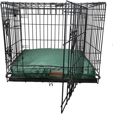 Ліжко для собак Ellie-Bo, XXL, 117x75x10 см, зелене, водонепроникний матеріал, м'яка та миюча подушка