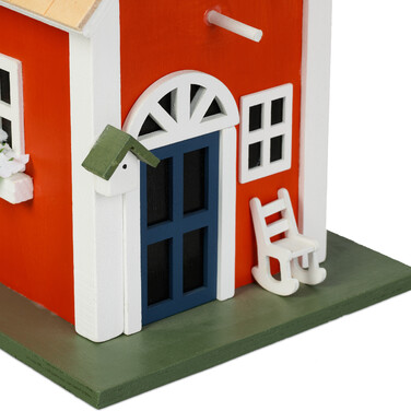 Relaxdays Decorative Birdhouse, Country House Style